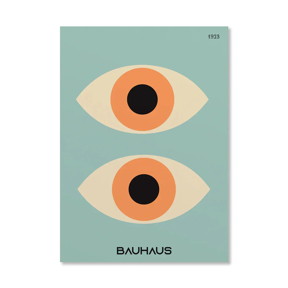 Póster geométrico naranja - Arte pop