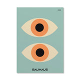 Póster geométrico naranja - Arte pop