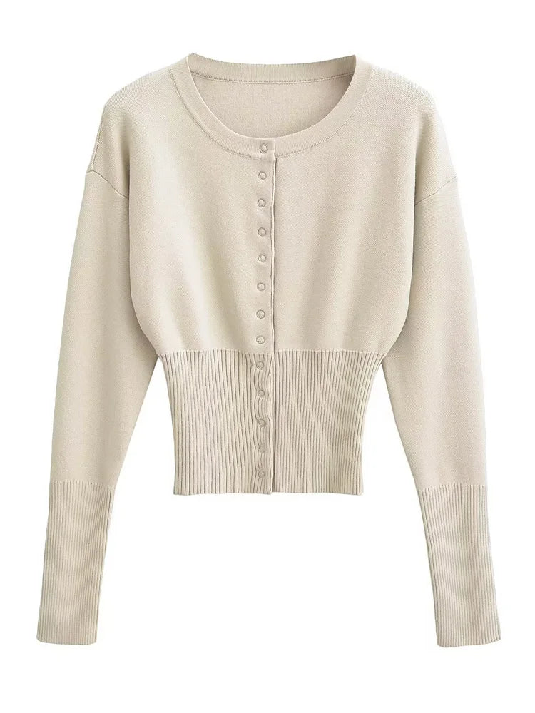 Corporate Girlie Ribbed Cardigan
