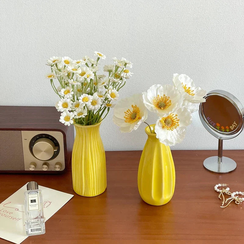Minimalist Aesthetic Pastel Flower Vintage Vase