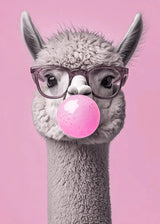 Colorful Funny Animal Blowing Posters