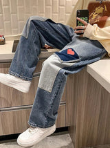 Heart Oversize Jeans
