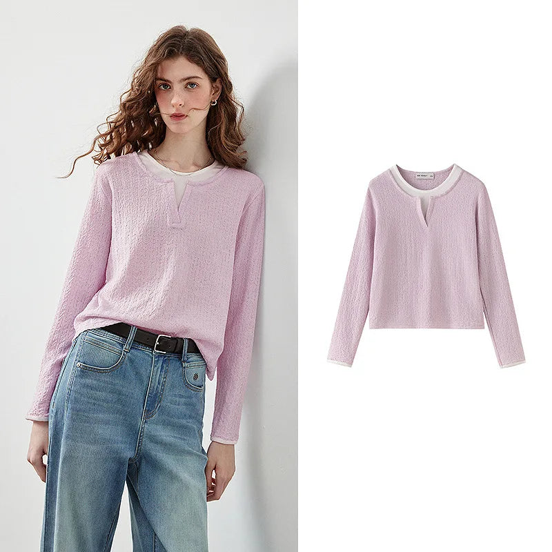 Retro Texture Soft Girl Top