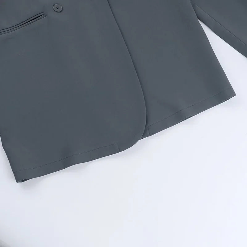 Corporate Girl Belted Rose Mini Dress
