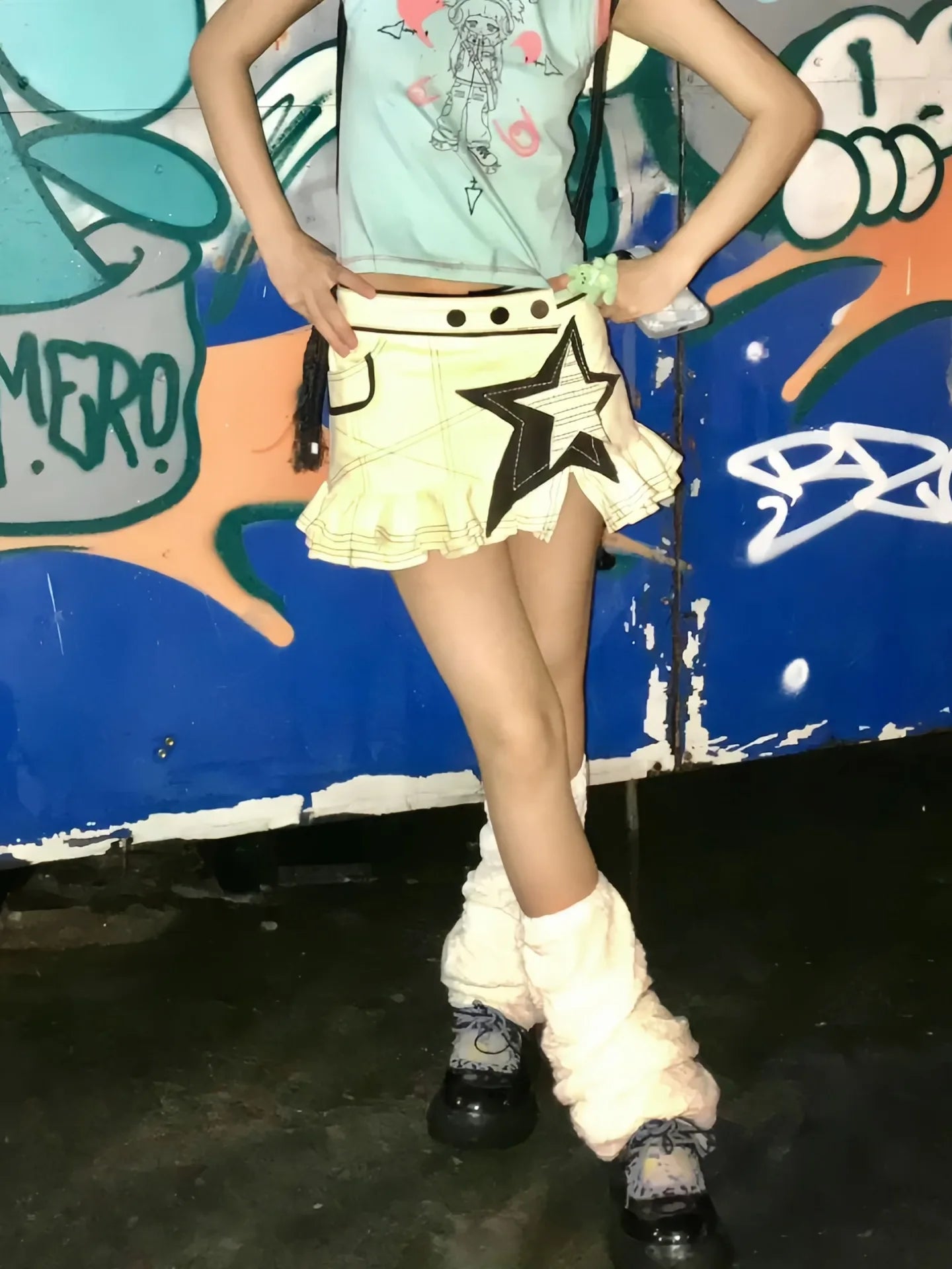 Korean 2000s Aesthetic Mini Skirt