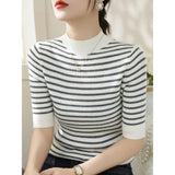 Camiseta de rayas entallada