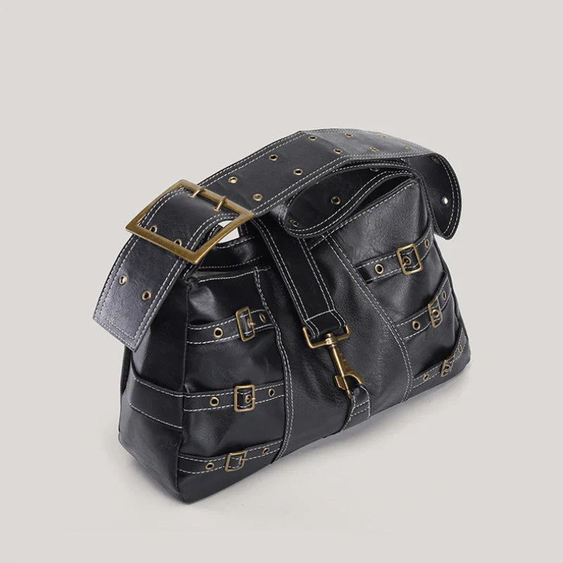 Y2K PU Leather Shoulder Bag