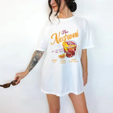 Camiseta Gráfica de Cóctel Negroni Retro Vintage