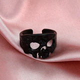 Vintage Thai Silver Skull Head Ring