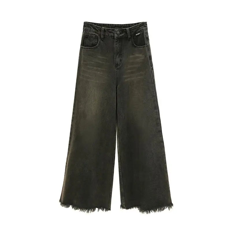 Grunge Washed Bell Bottom Jeans