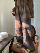 High Waisted Vintage Plaid Pants