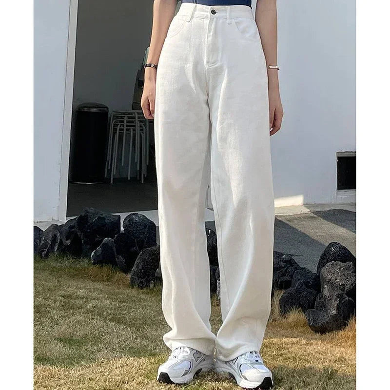 High Waist Vintage Wide Jeans