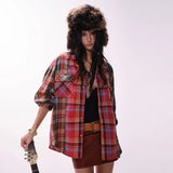 Plaid Oversized Flannel Shirt