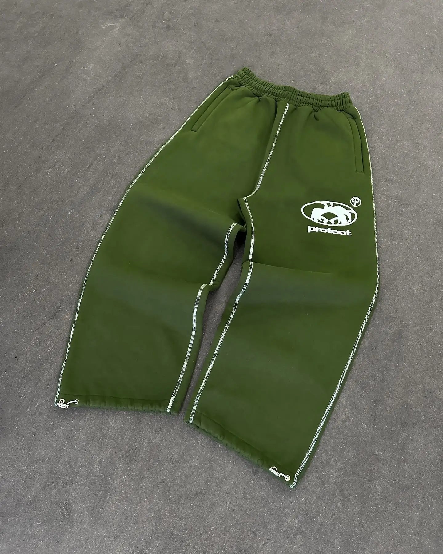 Streetwear Fashion Letter Embroidery Loose Sweatpants