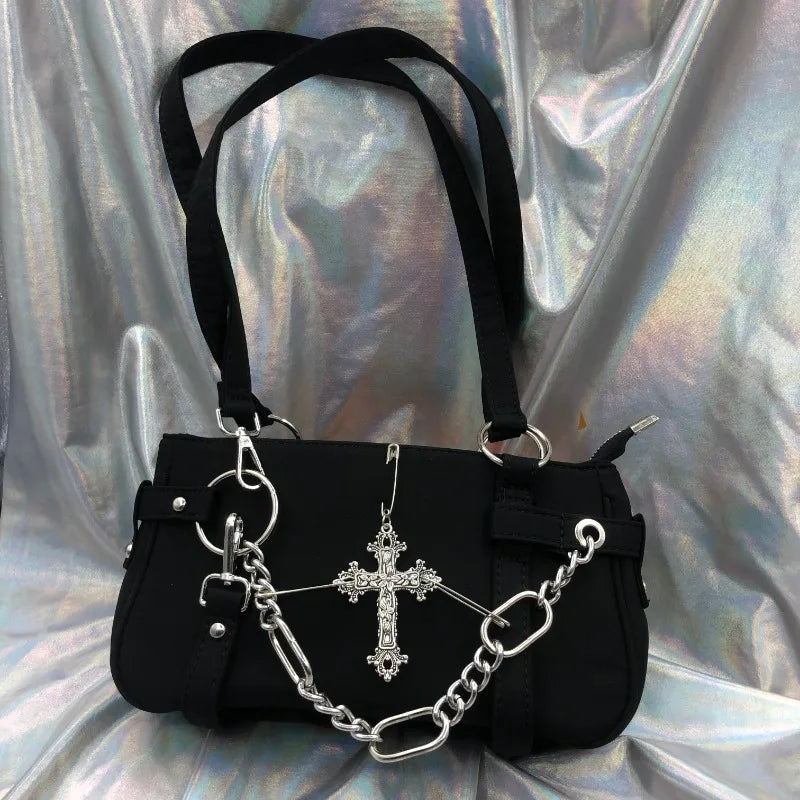 Y2k Aesthetic Cross Chain Bags