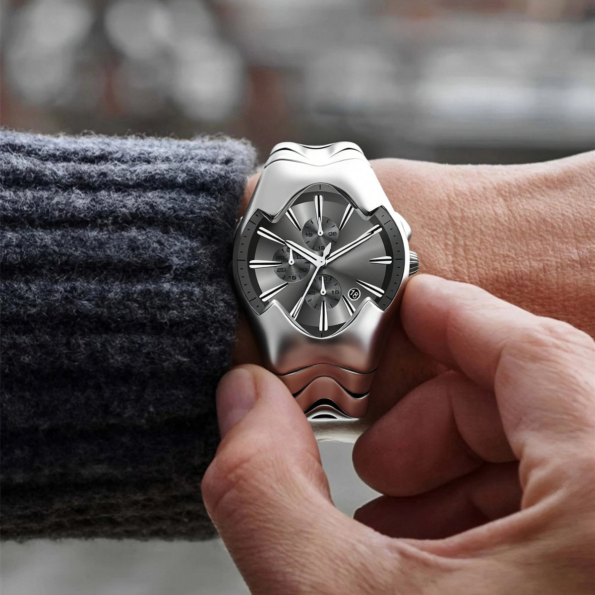 Barrel-shaped Luxury Men's Watch