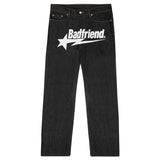 Retro Baggy Black High Waist Jeans