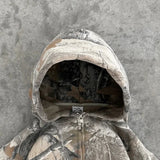 Oversized Camouflage Gothic Kapuzenjacke mit Reißverschluss