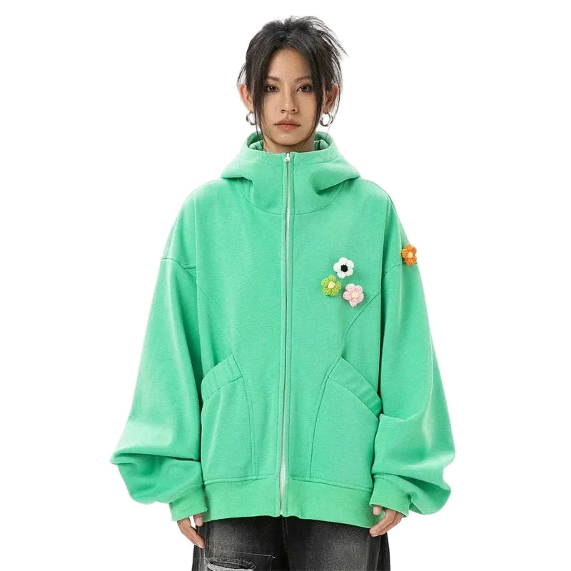 Sudadera cómoda con cremallera para otoño
