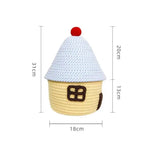 Kawaii House-Shaped Storage Basket