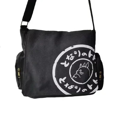 Bolso bandolera grande de lona vintage