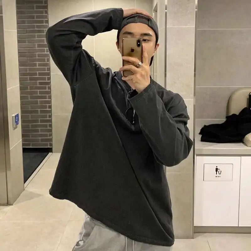 Casual Stylish Korean Solid Color T-Shirt