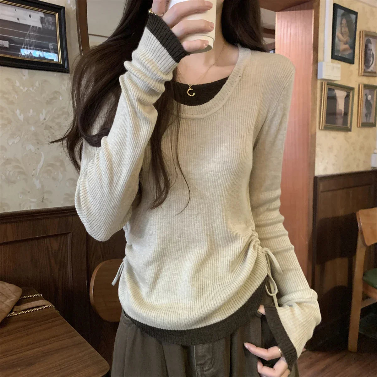 Slim Fit Long Sleeve Sweater