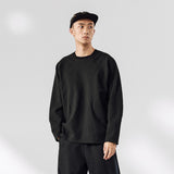 Schnelltrocknendes Stretch-Waffelstrick-Sweatshirt