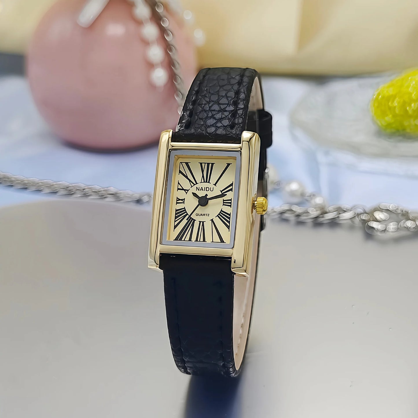 Women Leather Old Money Watch