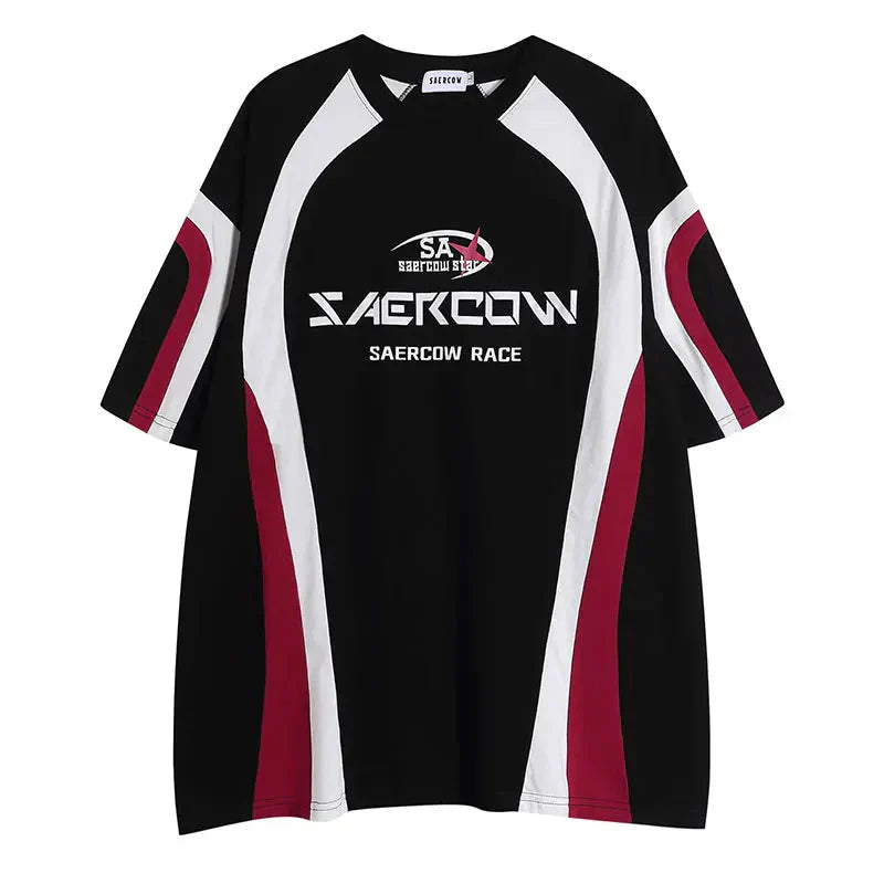 Colorful Street Short-Sleeved Sports T-Shirt