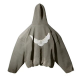 Sudadera con capucha extragrande de alta calidad con estampado de paloma