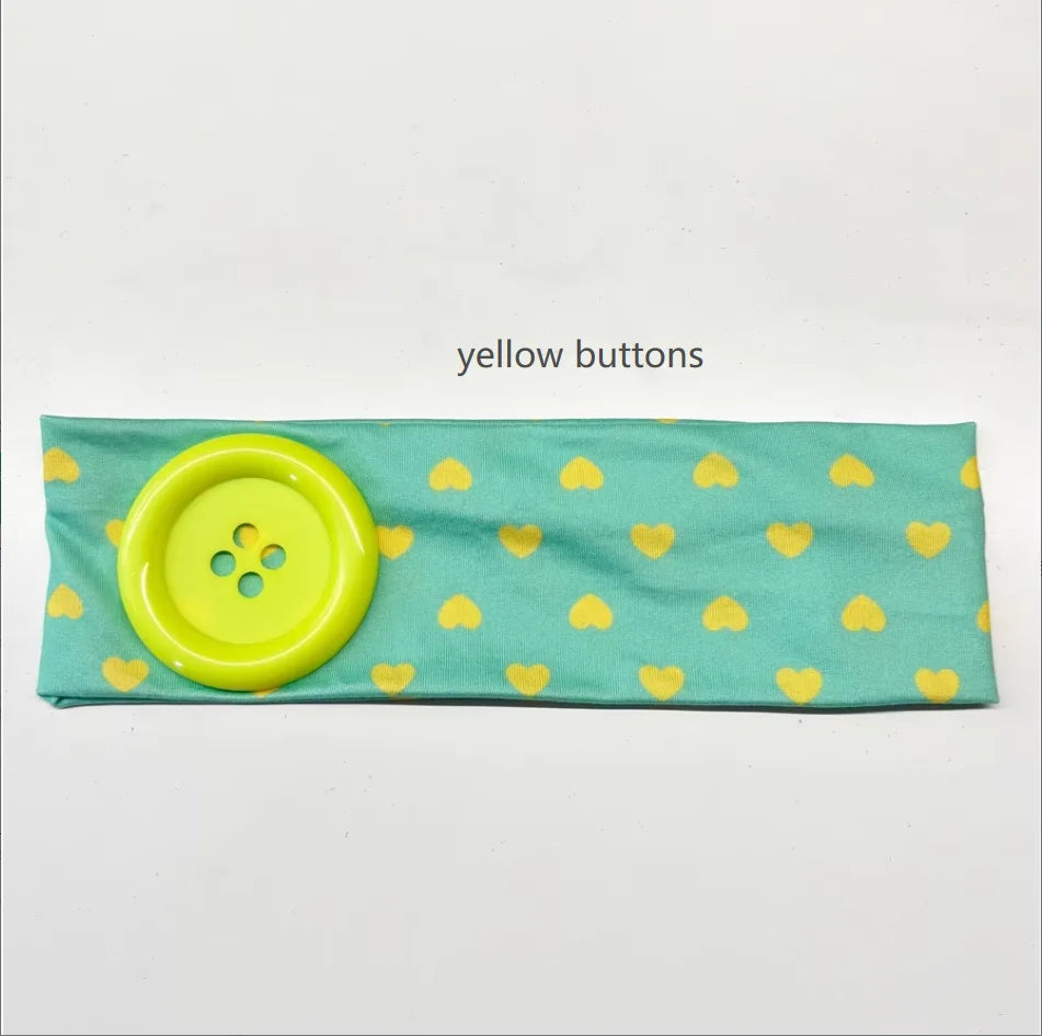 Kawaii Button Headband