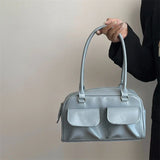 Bolso de hombro Y2K con doble bolsillo