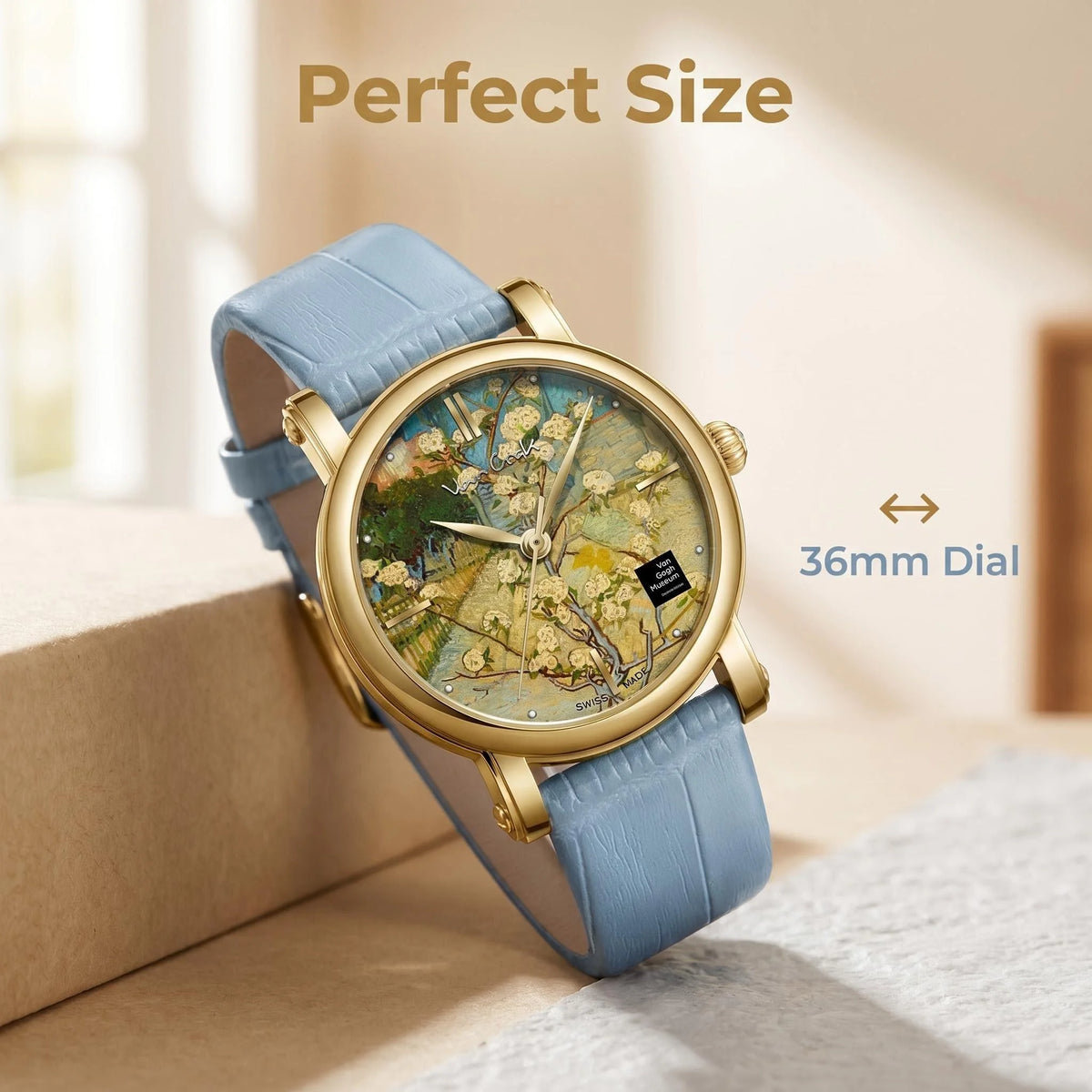 Van Gogh Almond Art Watch