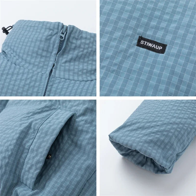 Plaid Thick Winter Padded Puffer Jacket