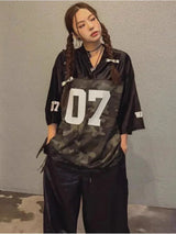 Vintage Loose Fit V-Neck Jersey T-Shirt