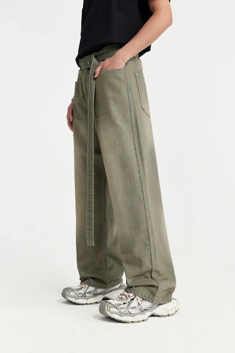 Y2K Retro Washed Jeans
