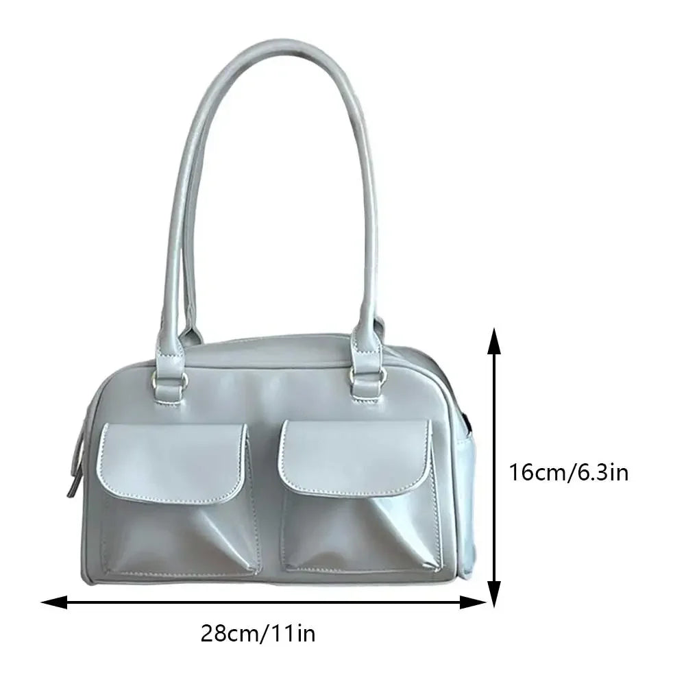 Y2K Chic Vintage Leather Handbag
