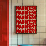 Simple Trendy Text Printing Poster