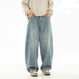 Vaqueros Anchos Lavados Estilo Dividido Oversize