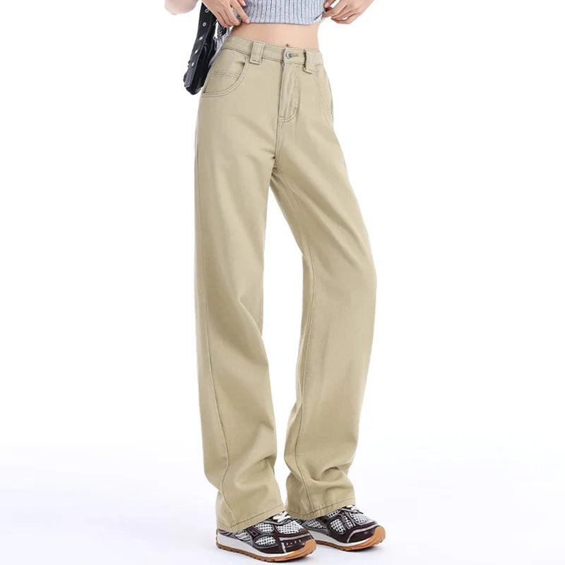 High Waist Wide Leg Women's Jeans