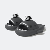 Thick Sole Night Glow Shark Slippers
