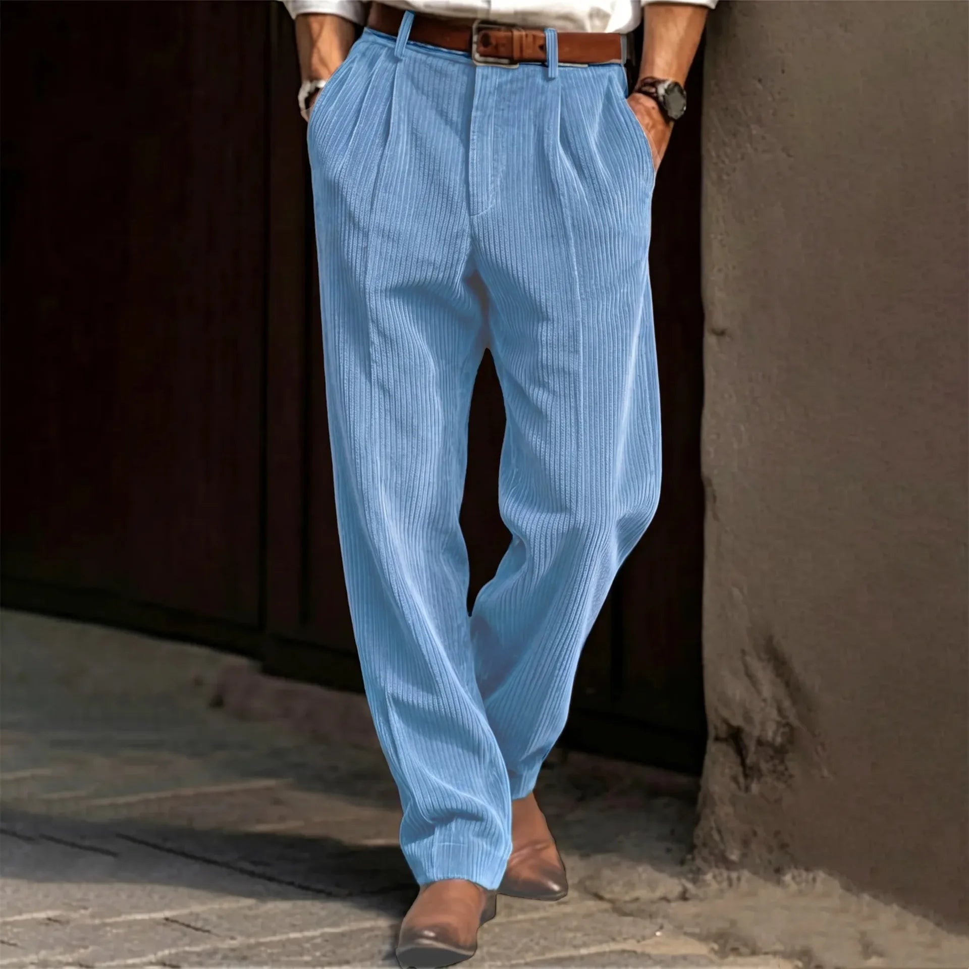 Men's Corduroy Striped Pants