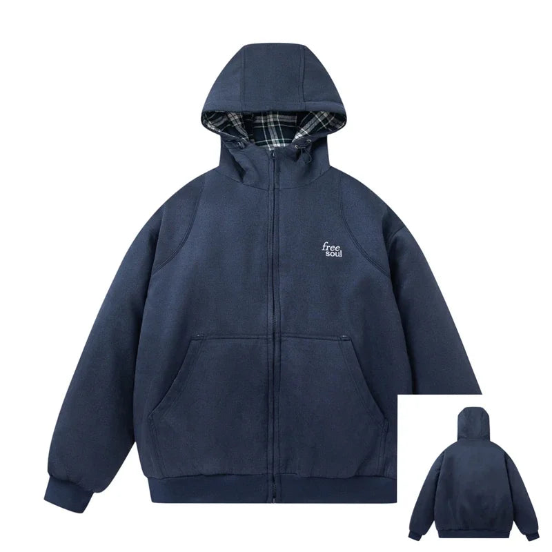 Warm Hooded Winter Sweatshirt