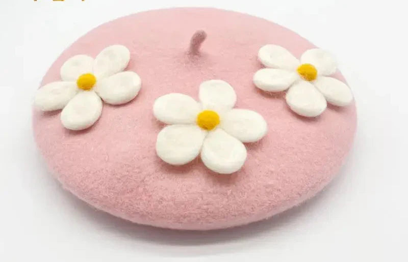 Daisy Crochet Beret
