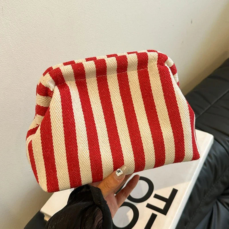 Handmade Knitted Women Beach Clutch Handbag