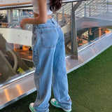 Y2K Vintage Punk Low Rise Wide Jeans