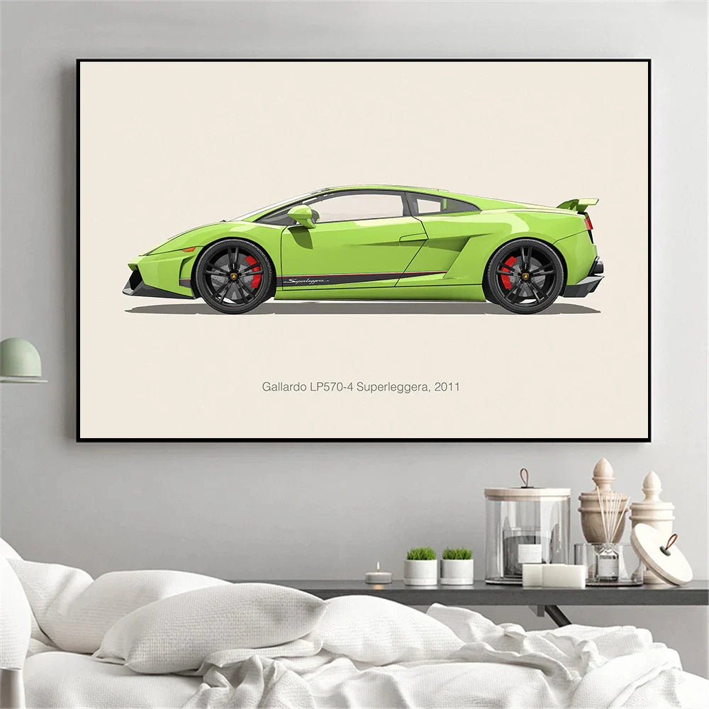 Vintage Sports Car Posters