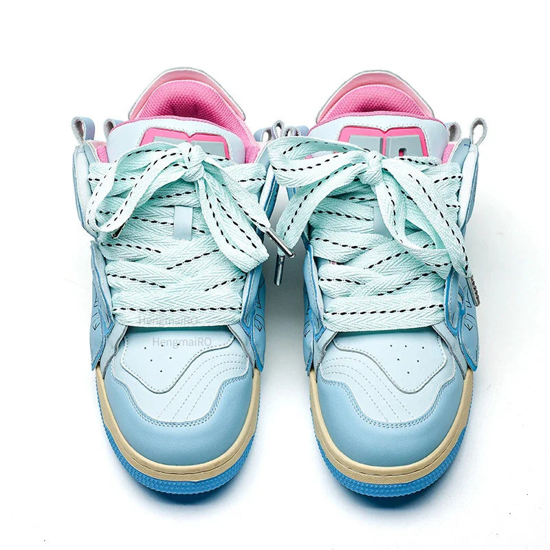 Y2K Punk Skater Girl Colorful Sneakers