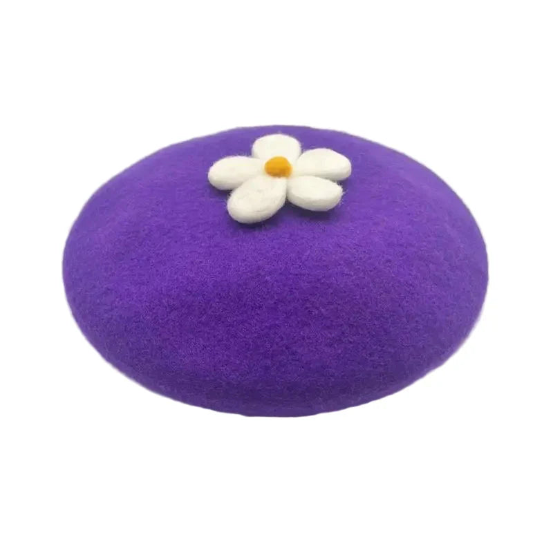 Daisy Crochet Beret
